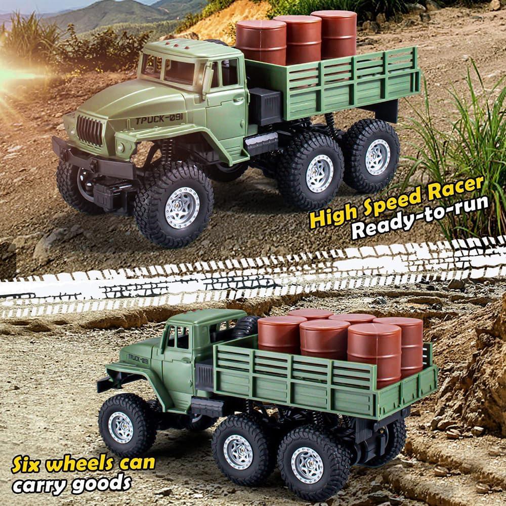 Camión Militar RC GoolRC 1:16 6WD Todo Terreno LED