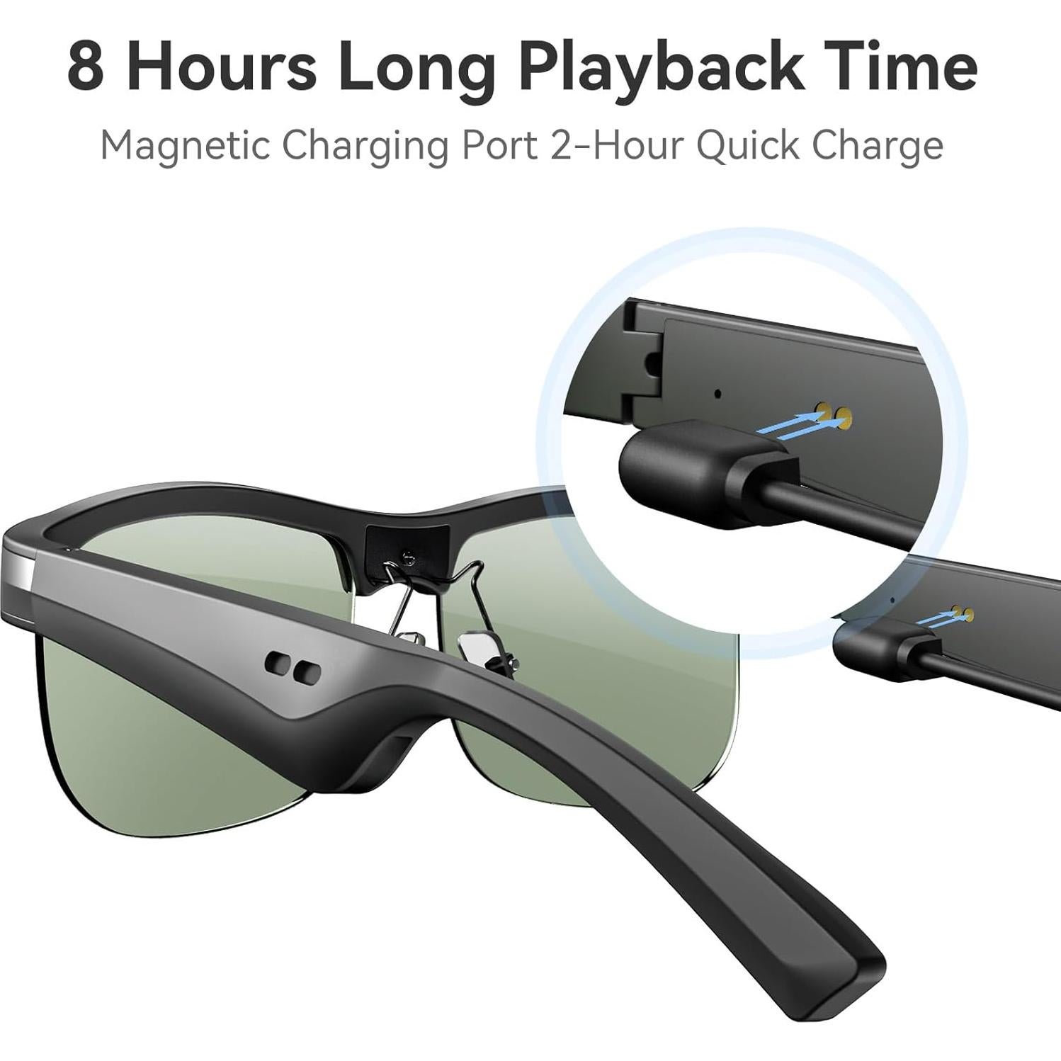 Gafas de Sol Inteligentes Bluetooth UV Polarizadas Unisex