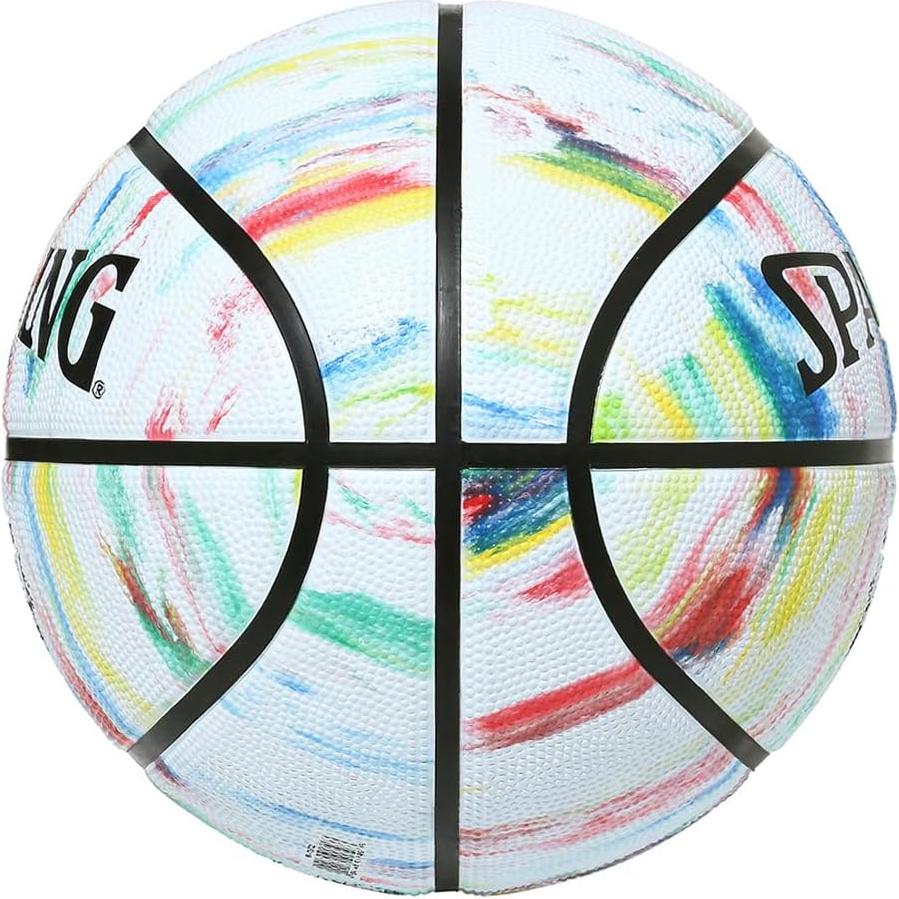 Balón de Baloncesto Spalding Mármol No. 7 Goma Arcoíris