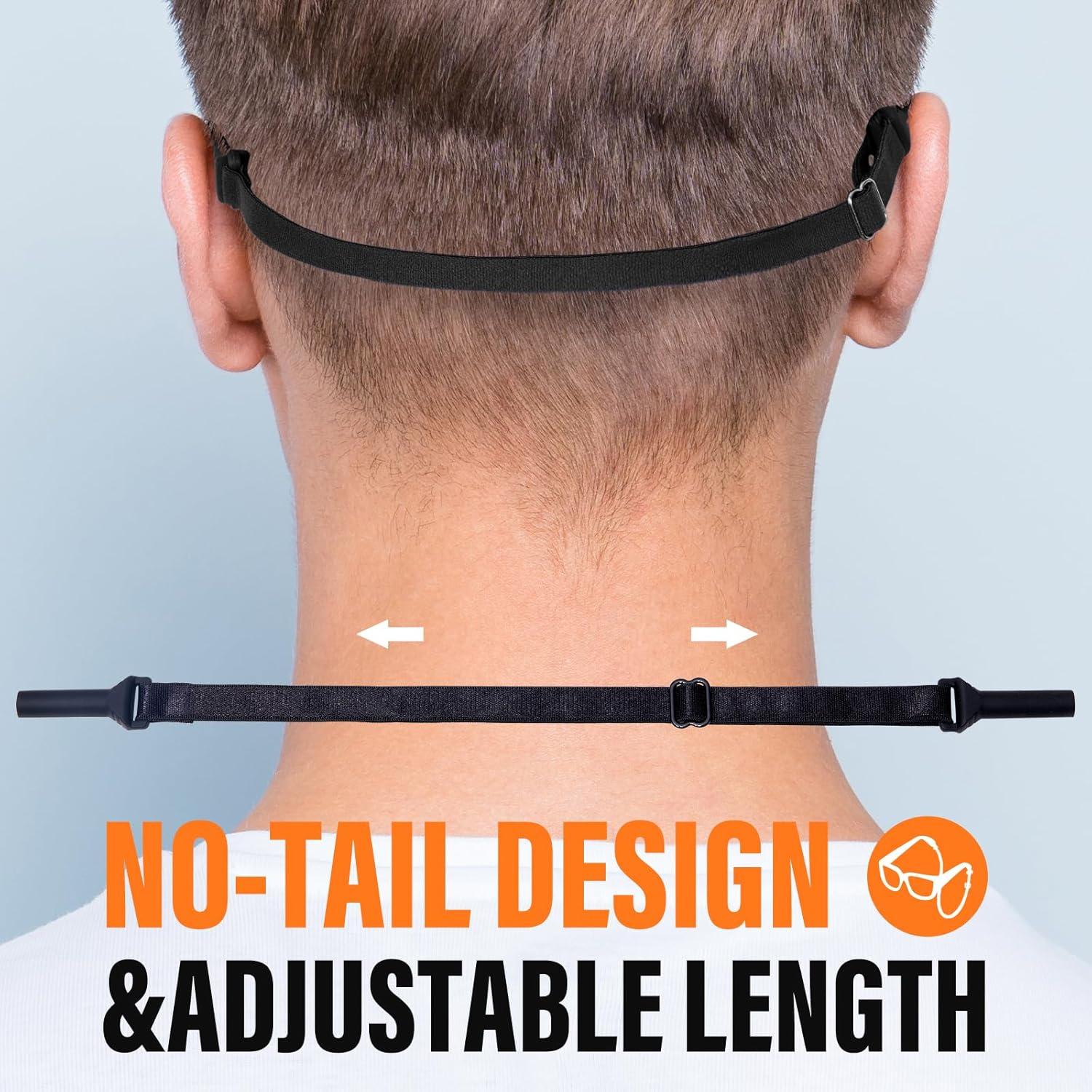 Correa para Gafas GS01 - Ajustable y Anticaída - Negro