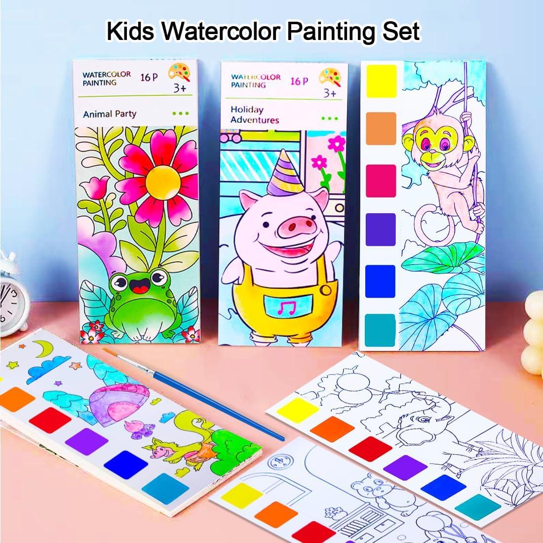 Set de Pintura Acuarela BAOXUE para Niños 2PCS No Tóxico
