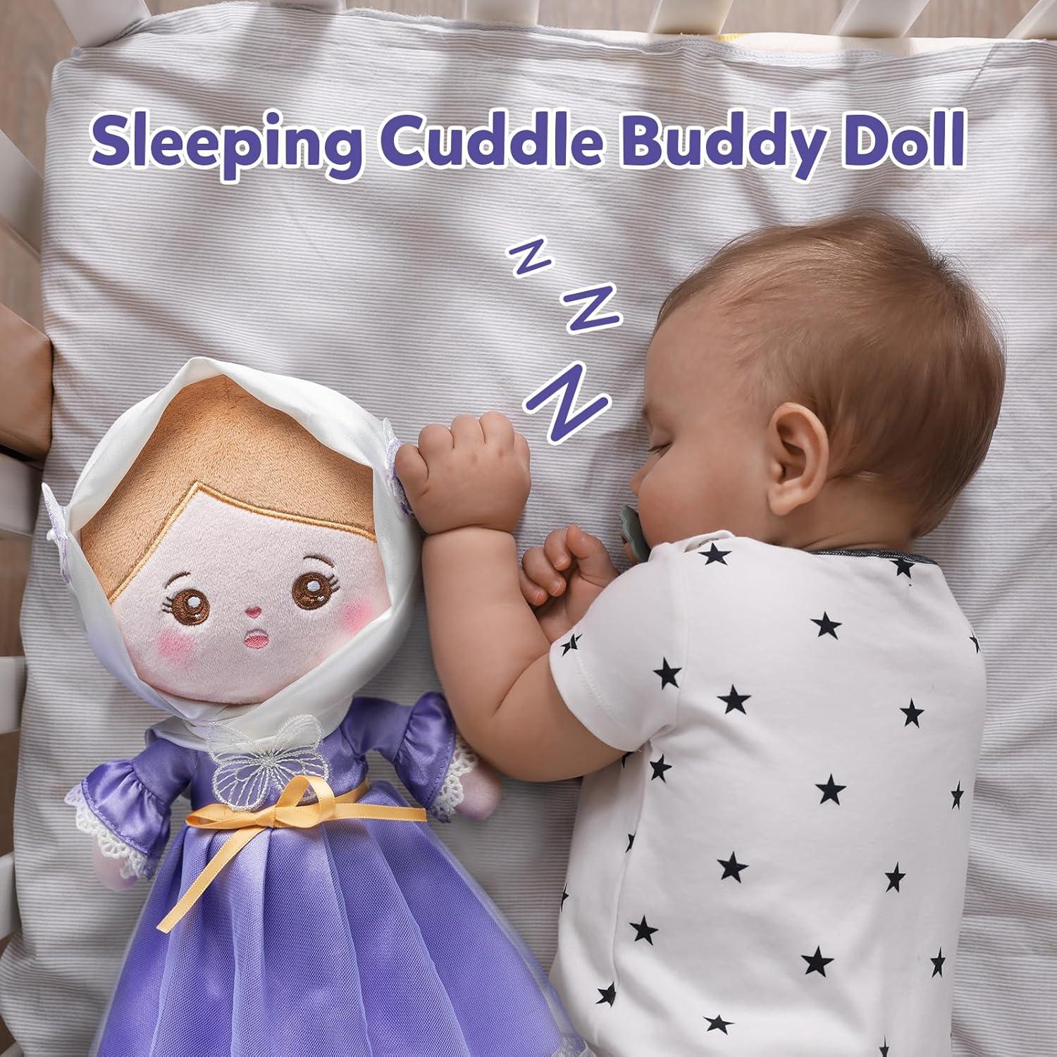 Muñeca Suave OUOZZZ 30 cm Morada para Niñas - Regalo Ramadán