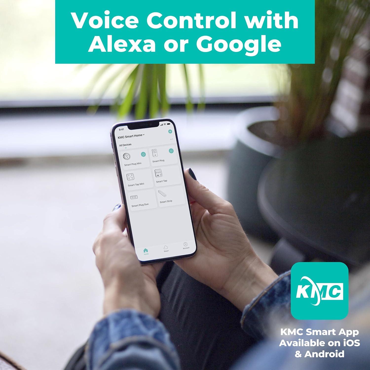 KMC Smart Tap Mini 3 Enchufes Inteligentes 2-Pack