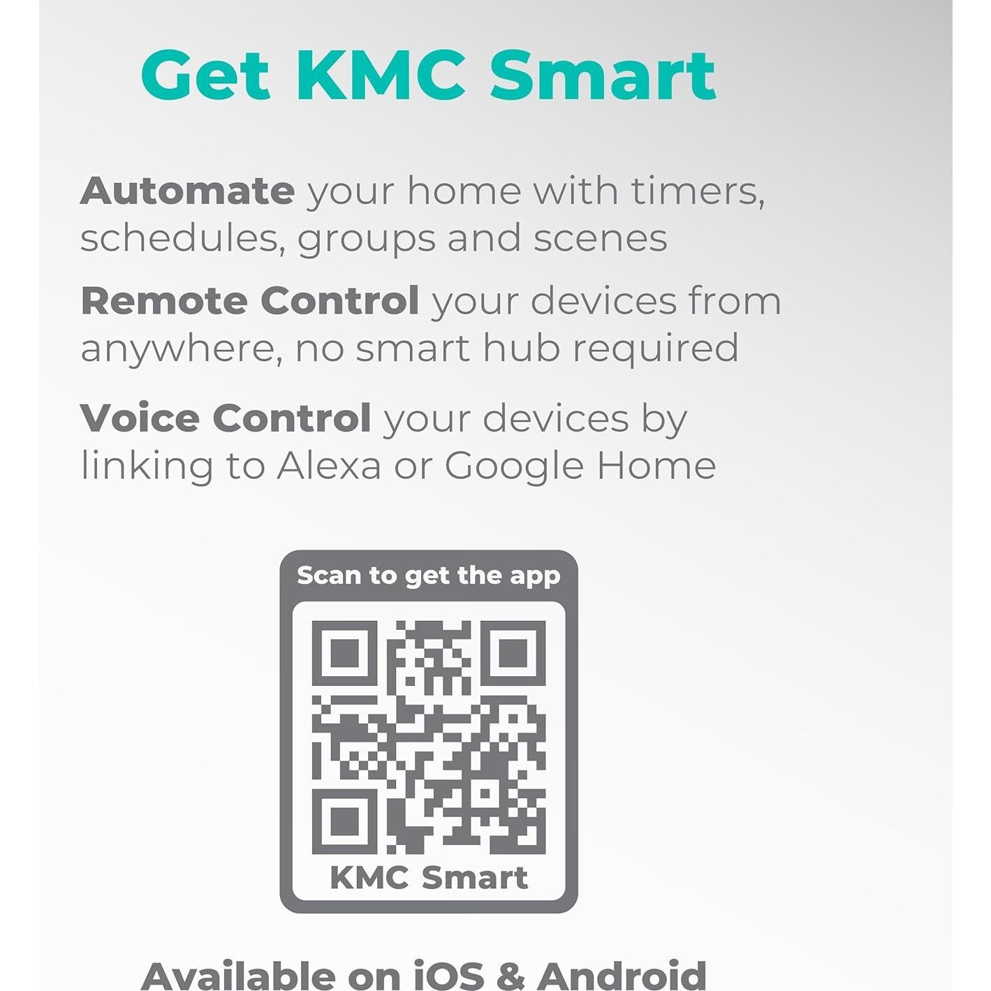 KMC Smart Tap Mini 3 Enchufes Inteligentes 2-Pack