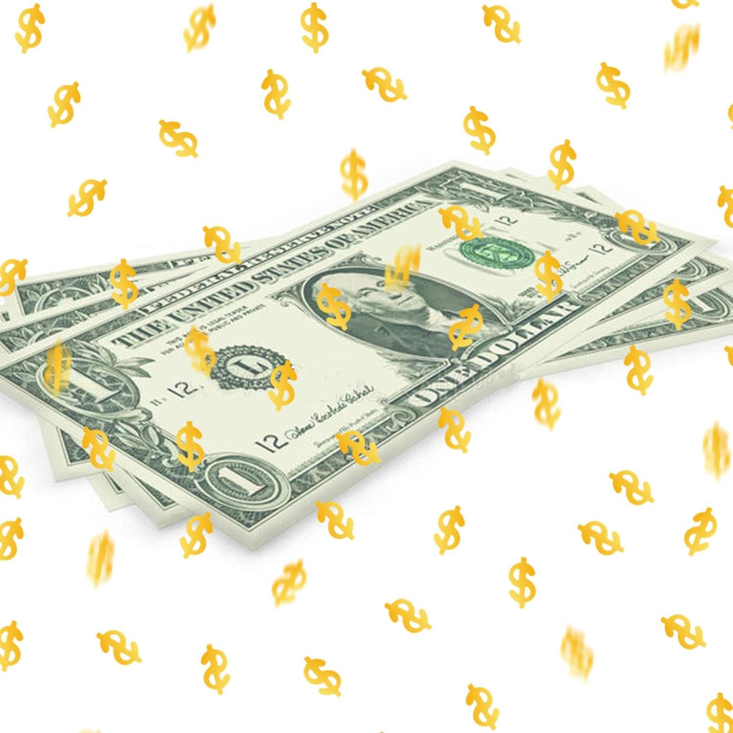 Confeti Dólar JNSAXMI 1.6 Oz Decoración Fiesta