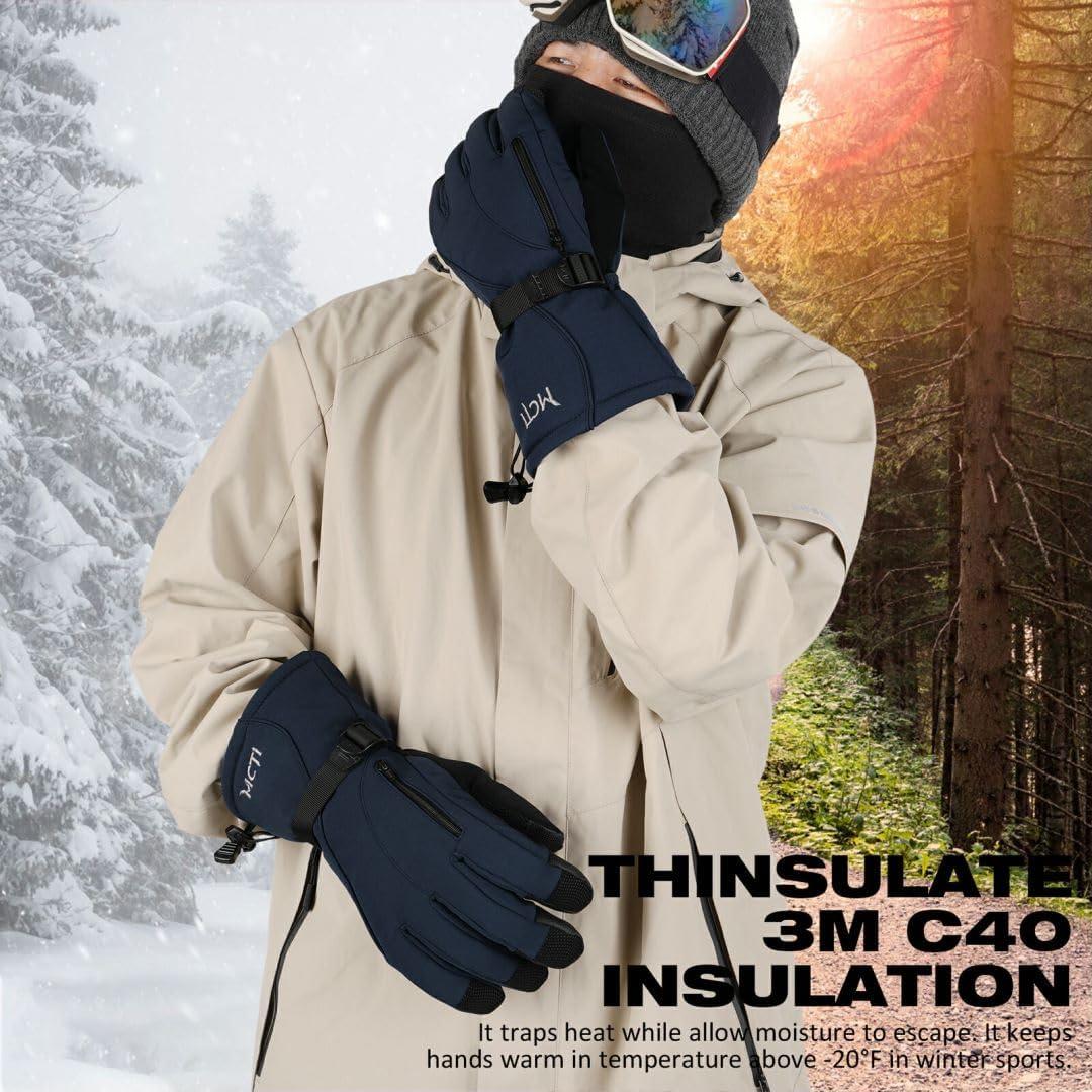 Guantes de Esquí MCTi Impermeables para Hombre Talla XL