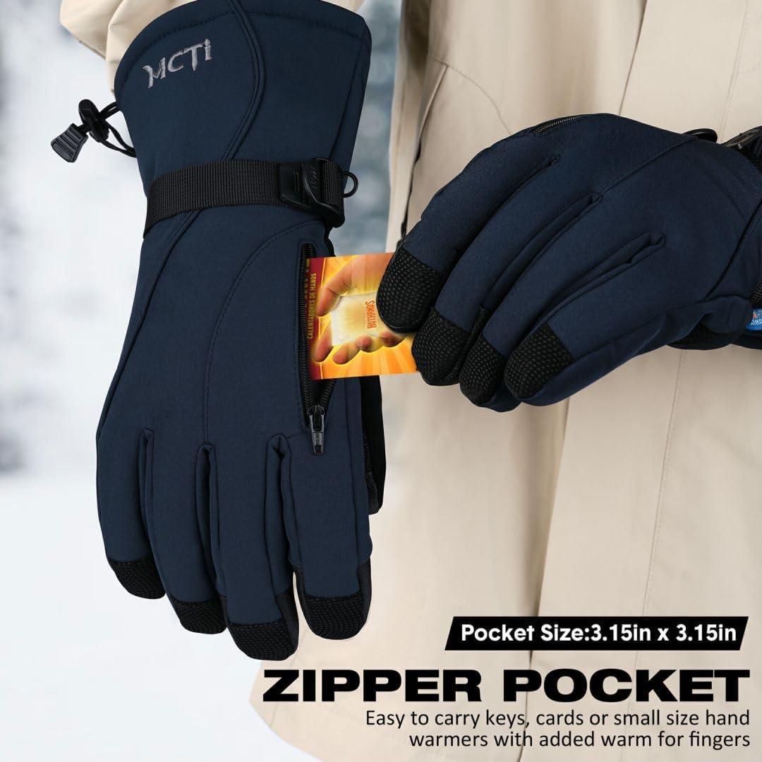 Guantes de Esquí MCTi Impermeables para Hombre Talla XL