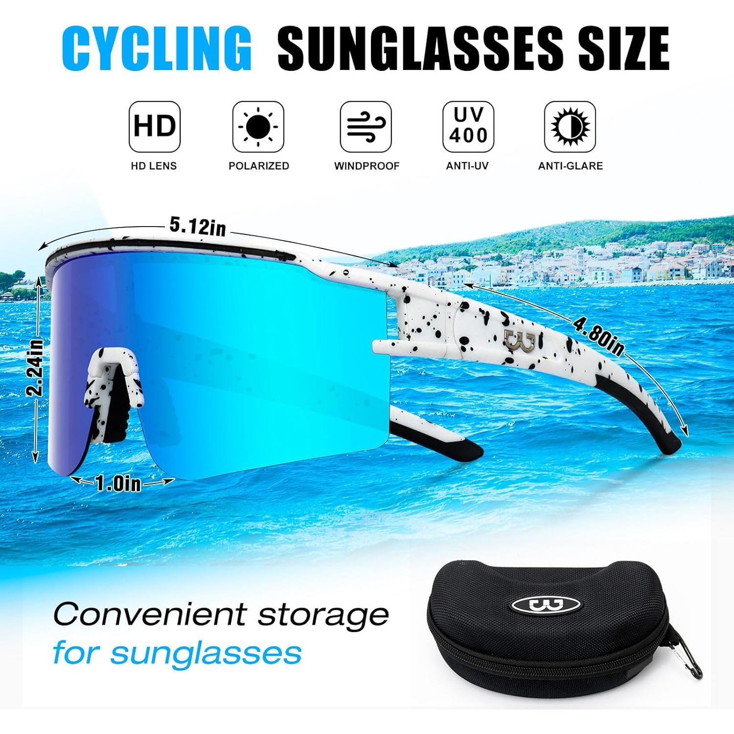 Gafas de sol FMY deportivas con 3 lentes UV400 para ciclismo