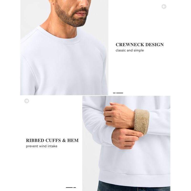 Sudadera G Gradual Forrada de Sherpa para Hombre Mediana Blanca