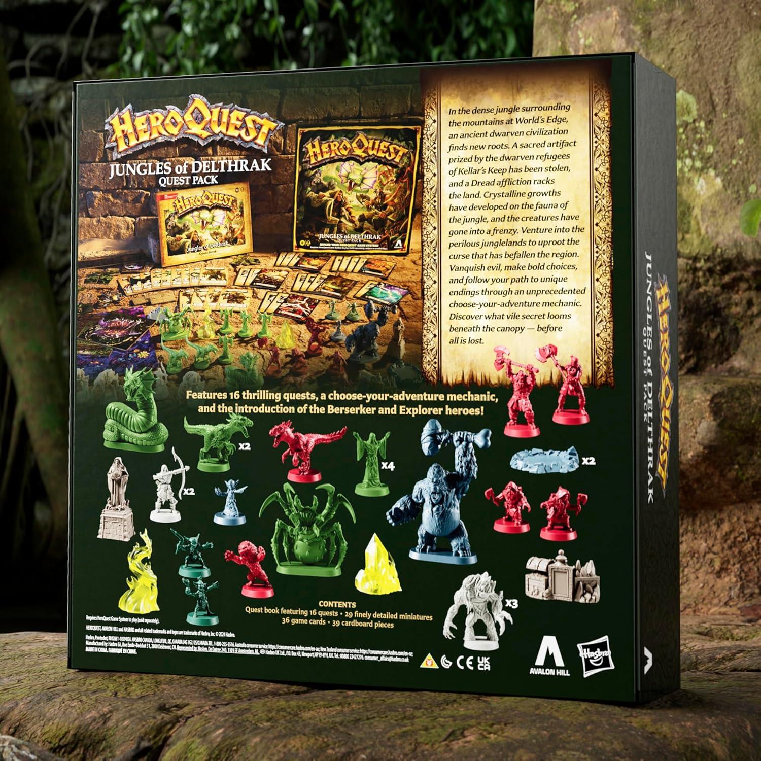 Paquete de Misión Junglas de Delthrak HeroQuest 16 Misiones
