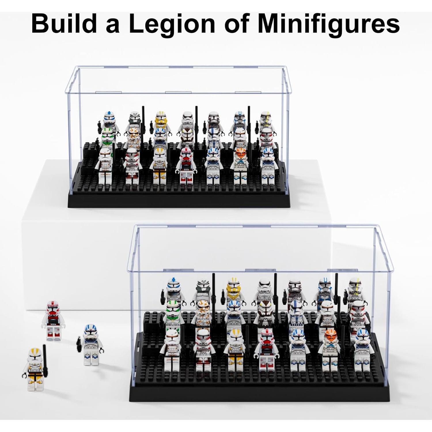 Estuche de Exhibición Mlikero para Minifiguras - Paquete de 2