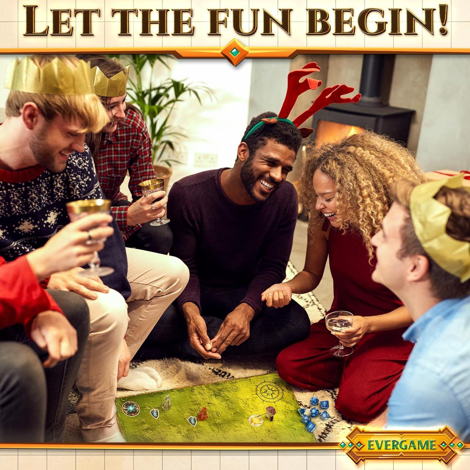 10 Tapetes de Juego DND EverGame 22x26 cm + 140 Stickers