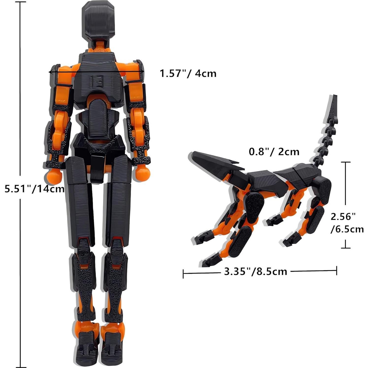 Figura de Acción T13 SOOZAFONE Robot 3D Movible + Perro