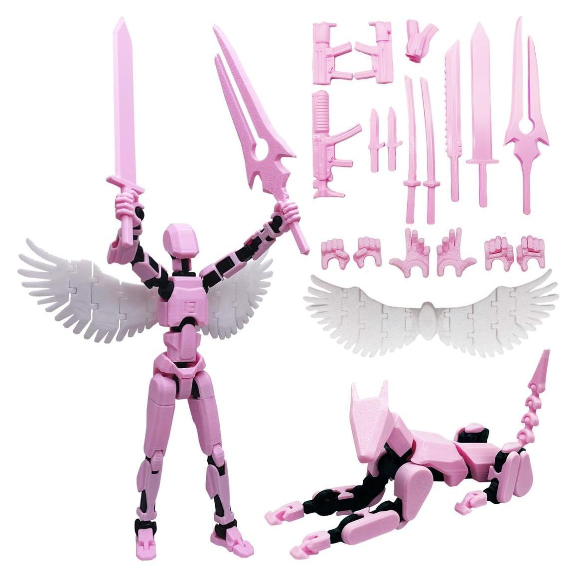 Figura de Acción T13 SOOZAFONE Rosa Negra + Perro 12 cm