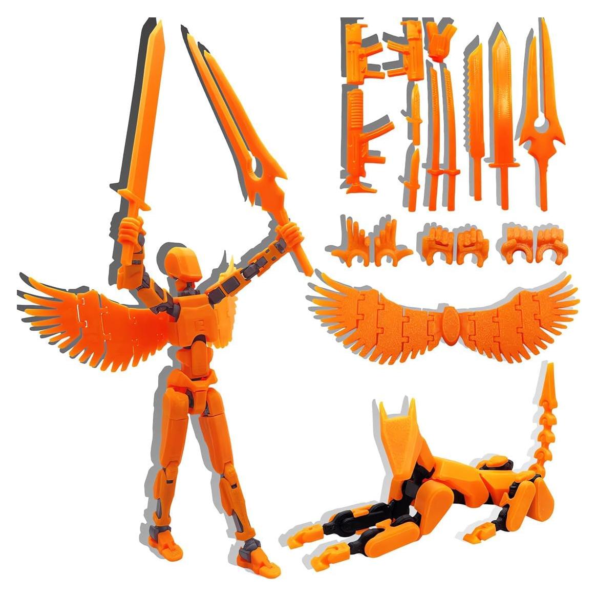 Figura de Acción T13 SOOZAFONE Naranja y Negro con Perro