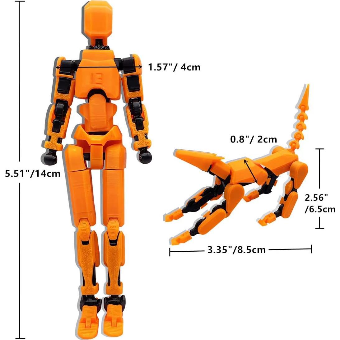 Figura de Acción T13 SOOZAFONE Naranja y Negro con Perro