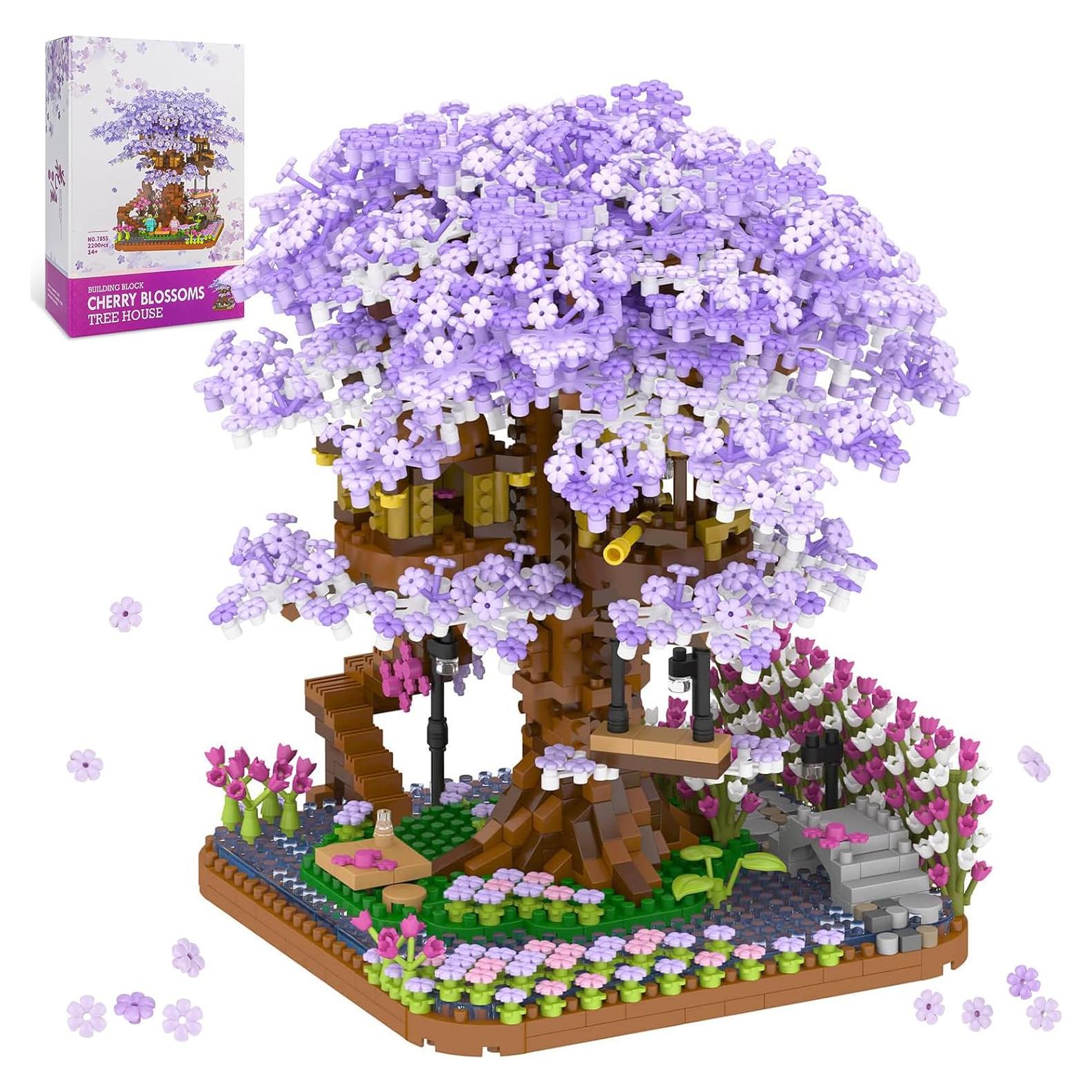 Kit de Construcción Mini Casa de Árbol Sakura 2200 Piezas