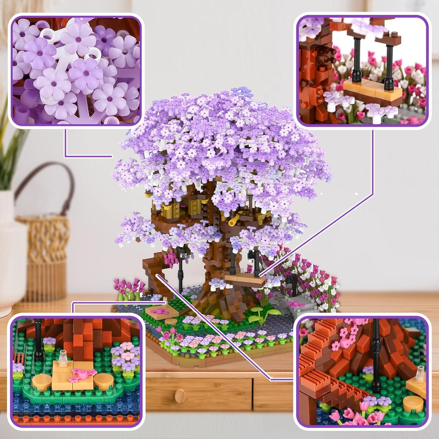 Kit de Construcción Mini Casa de Árbol Sakura 2200 Piezas