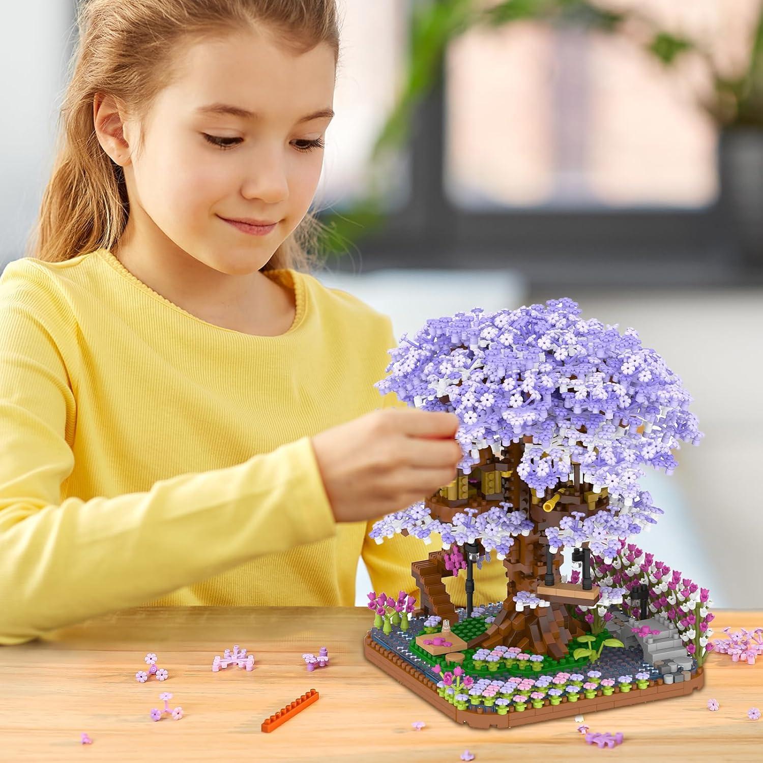 Kit de Construcción Mini Casa de Árbol Sakura 2200 Piezas