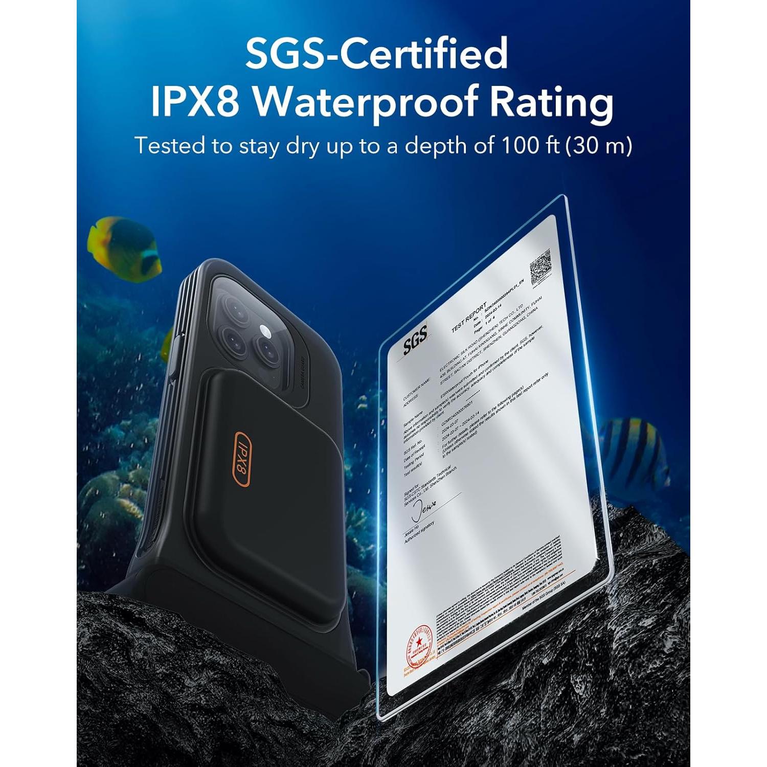 Funda Impermeable ESR para iPhone 15 Pro / 14 Pro / 13 Pro