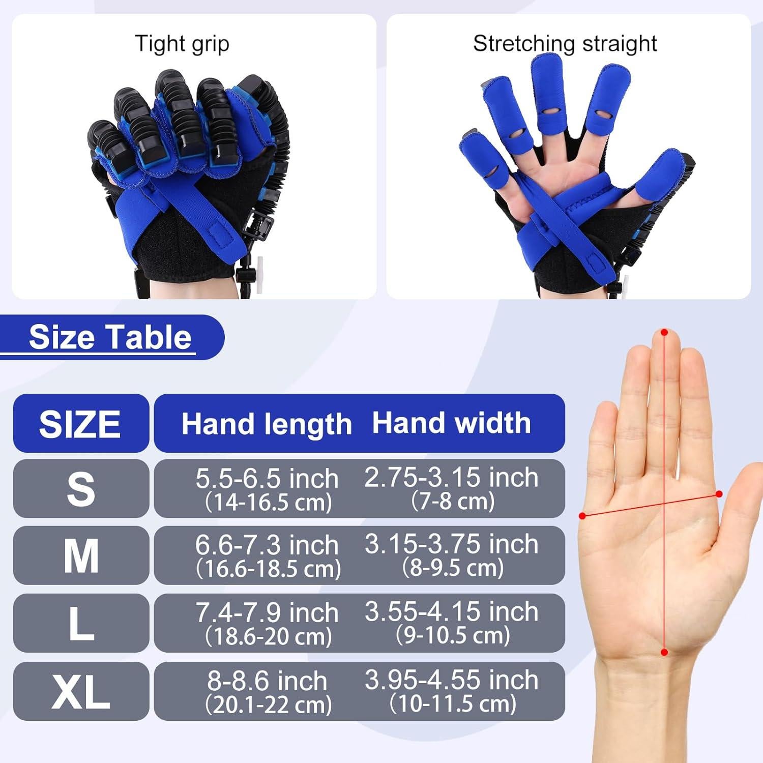 Guantes Robot Rehabilitadores Veanvoky para Mano Izquierda S
