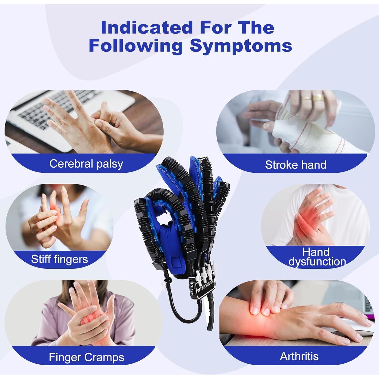 Guantes Robot Rehabilitadores Veanvoky para Mano Izquierda S