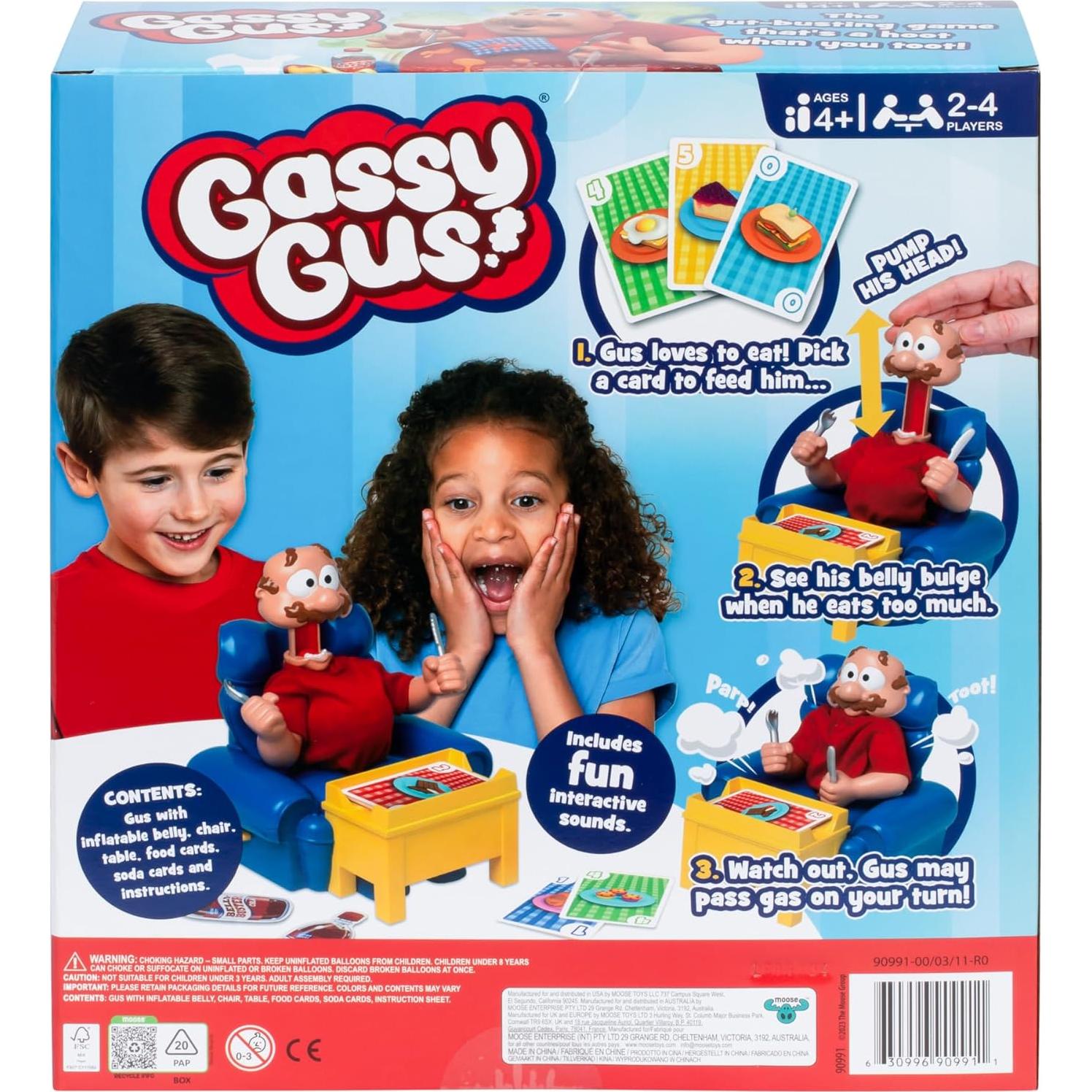Juego Gus Gasoso MOOSE TOYS para 2-4 jugadores de 4 años