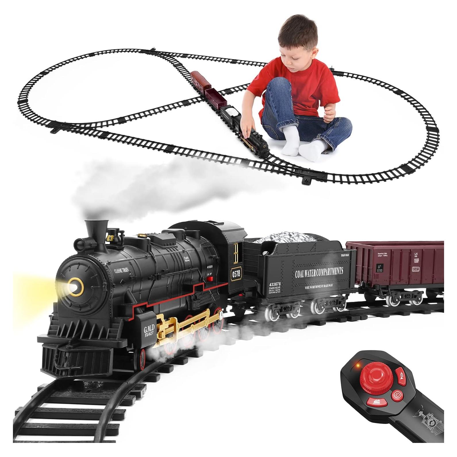Juego de Tren Eléctrico con Control Remoto LICHENGFENG 246 cm