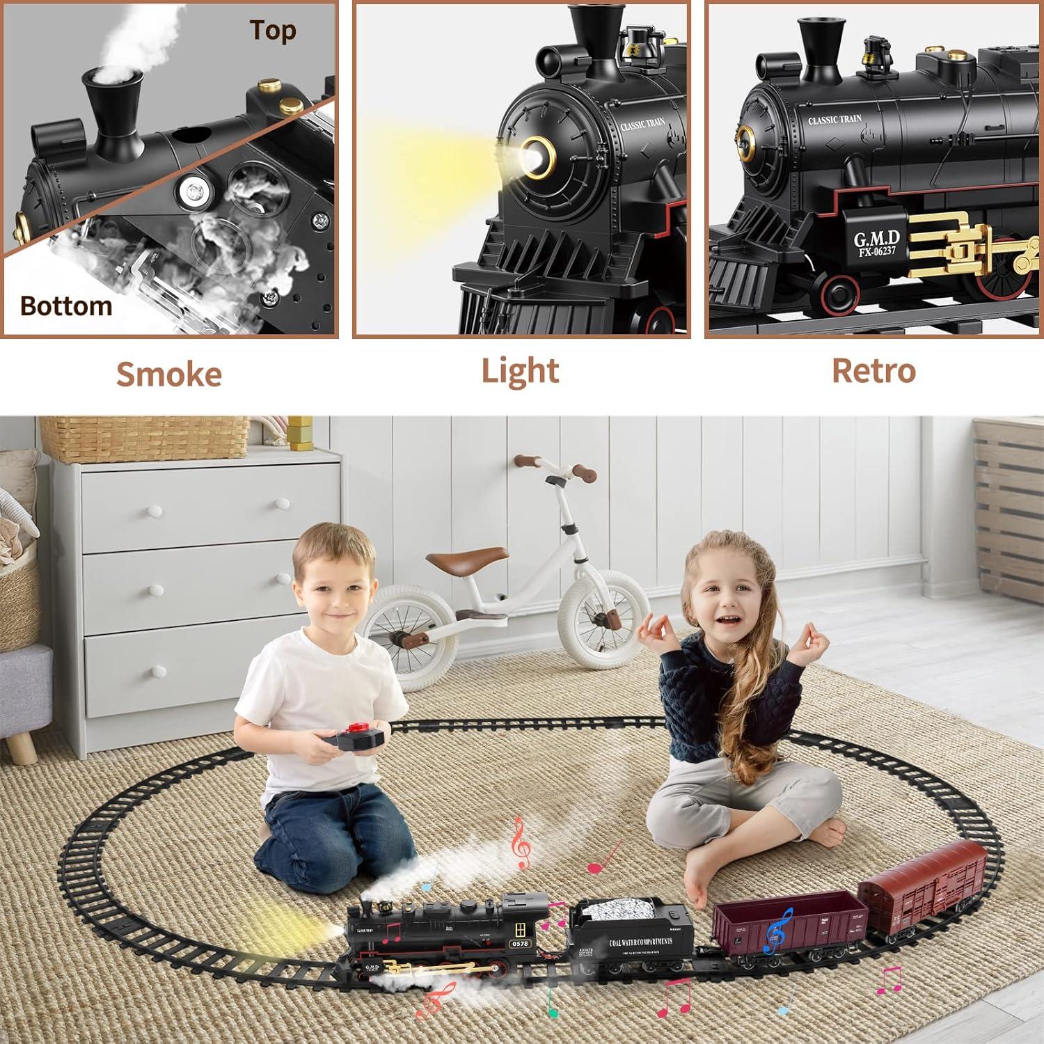 Juego de Tren Eléctrico con Control Remoto LICHENGFENG 246 cm