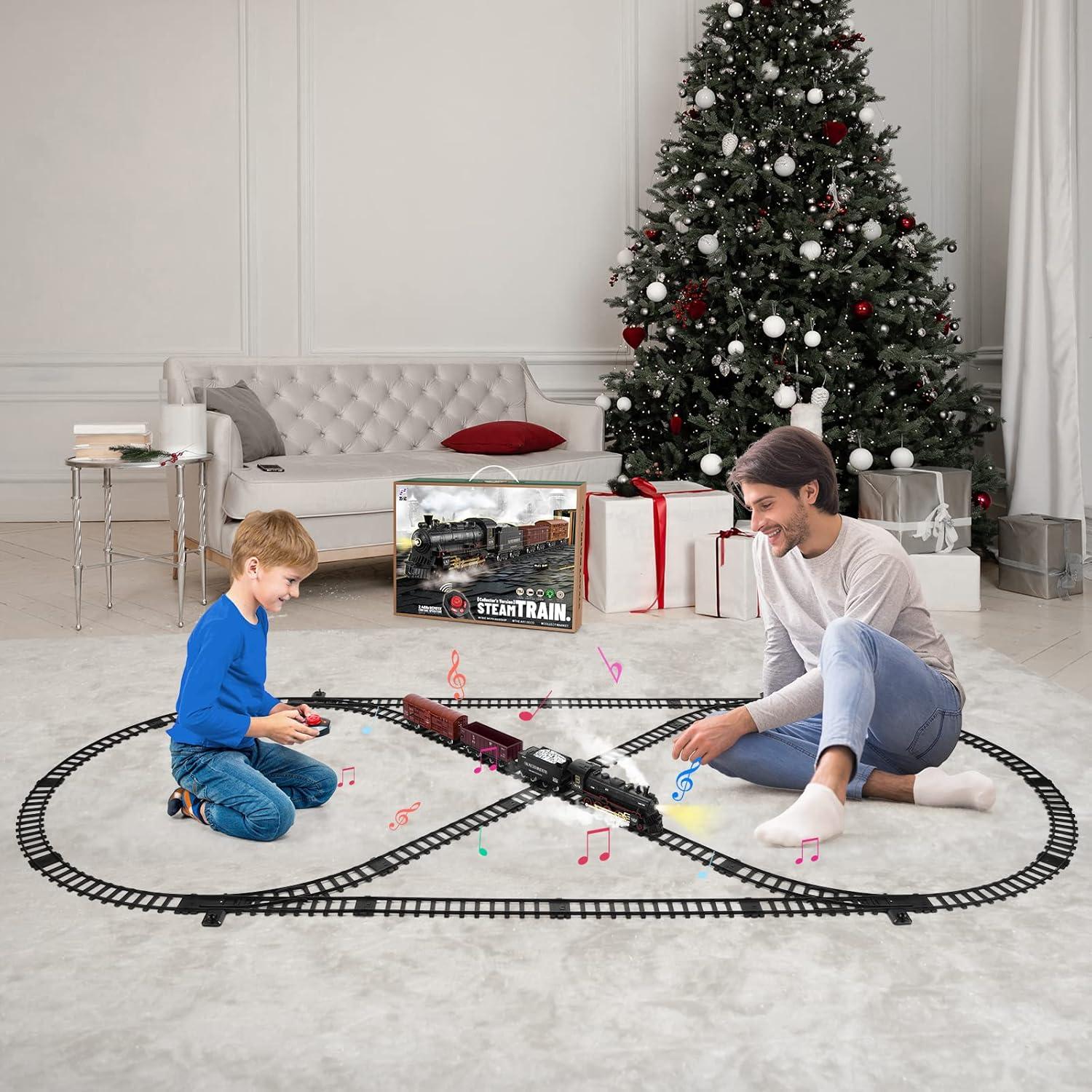 Juego de Tren Eléctrico con Control Remoto LICHENGFENG 246 cm