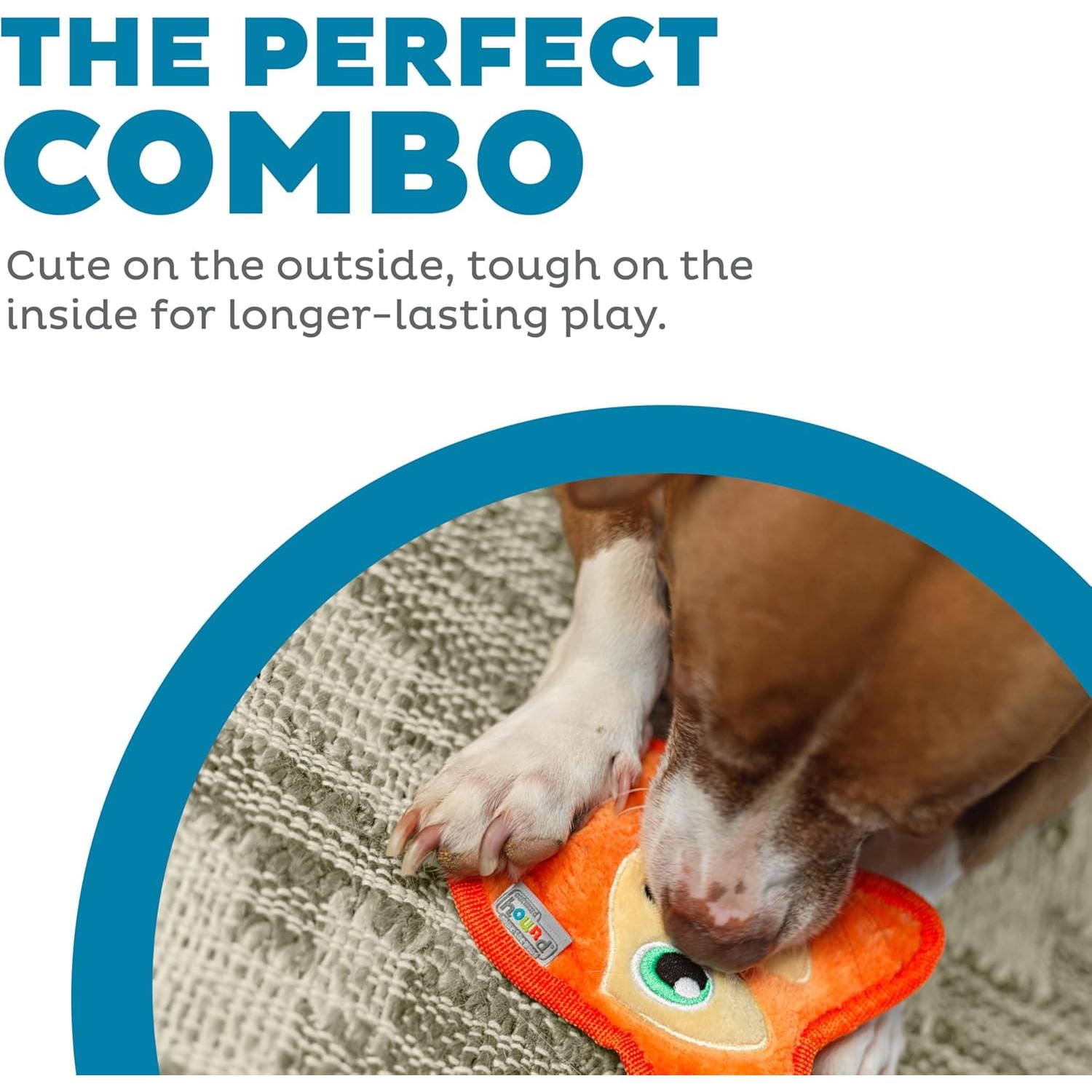 Juguete de Peluche Durablez Outward Hound Zorro XS Naranja