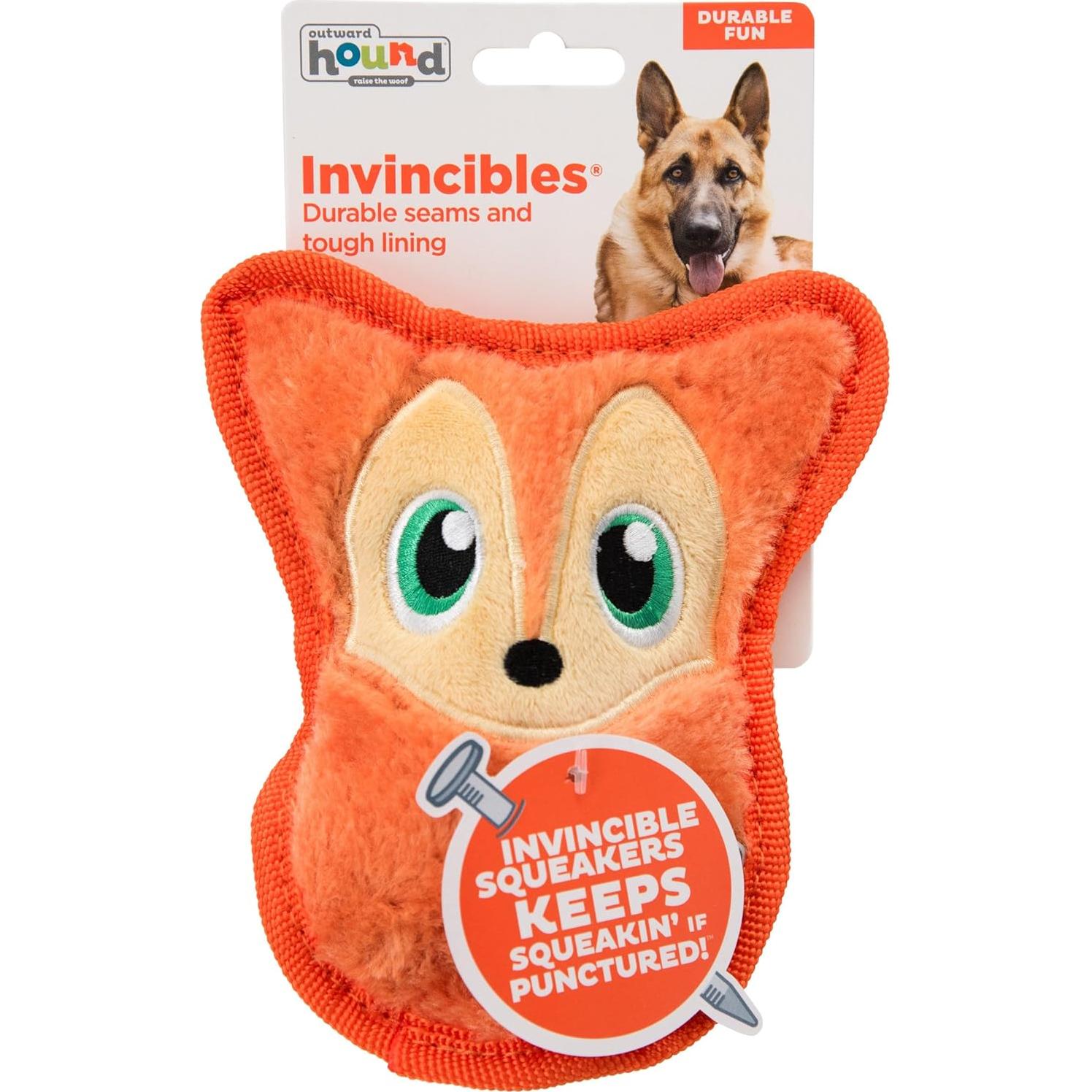 Juguete de Peluche Durablez Outward Hound Zorro XS Naranja