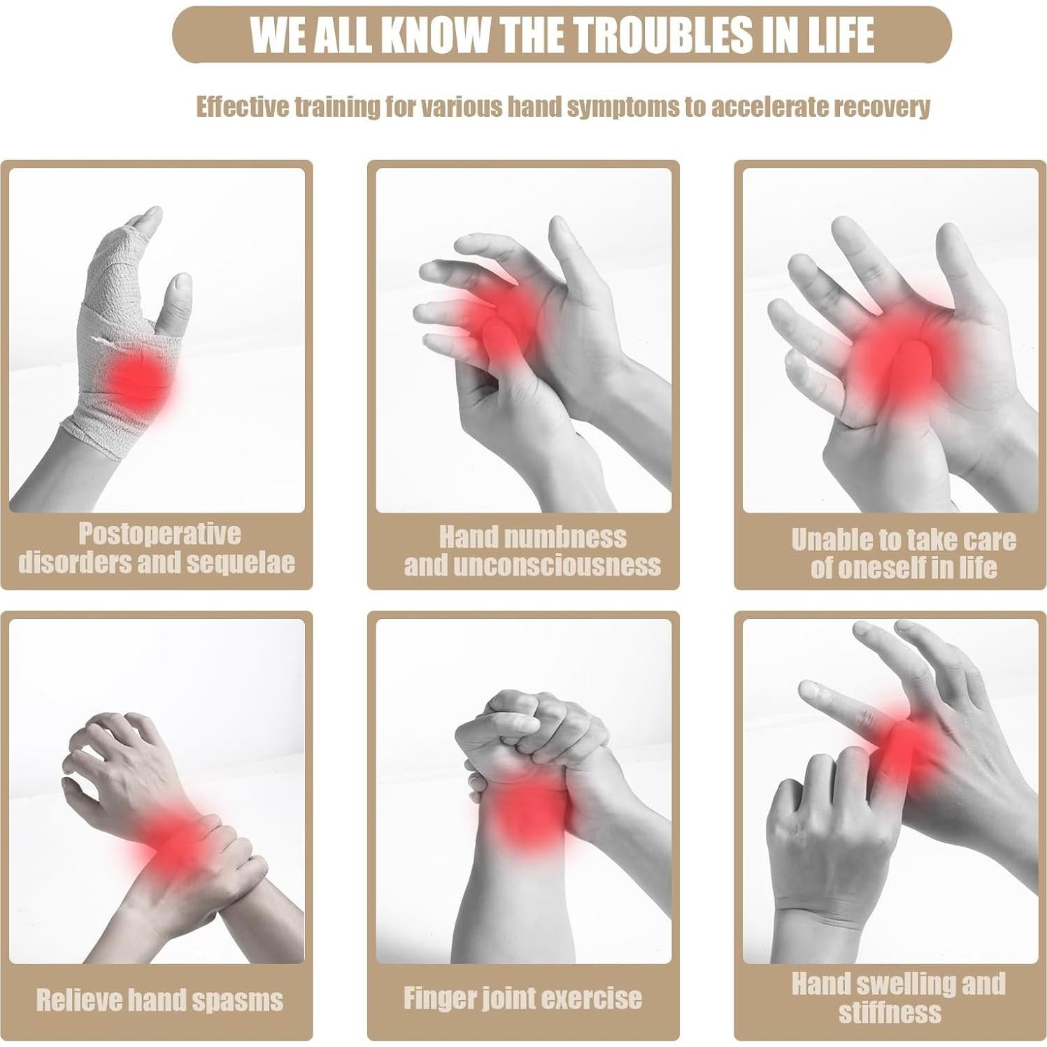 Guantes Robóticos de Rehabilitación Sayorg YY-98 USB Amarillo