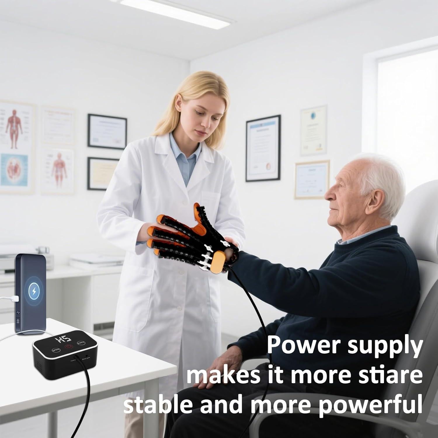 Guantes Robot de Rehabilitación JBMBHC Mano Izquierda S