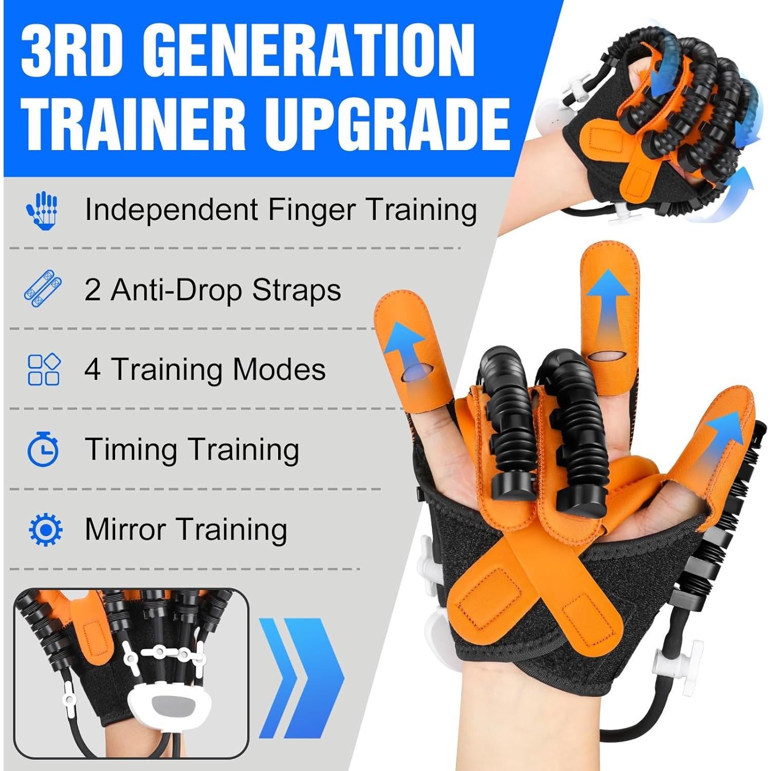 Guantes de Rehabilitación Dvoliaw Mano Derecha XL USB