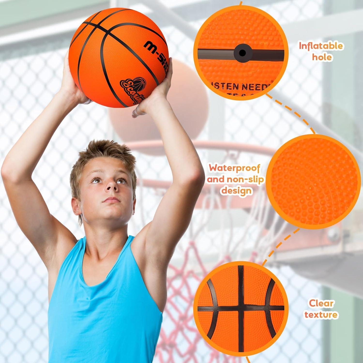 Balones de Baloncesto Wettarn 6 Pcs Tamaño 5 con Bomba