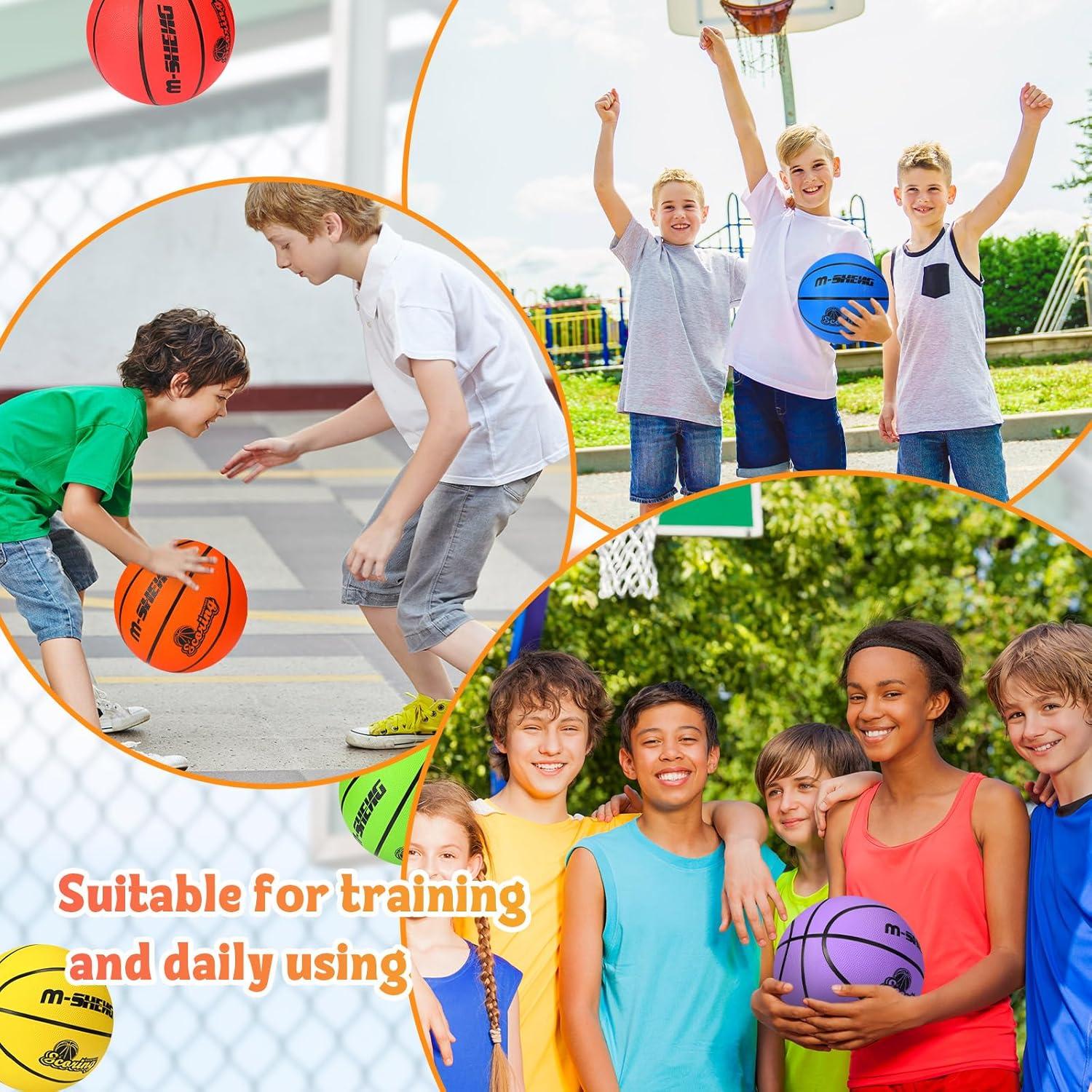 Balones de Baloncesto Wettarn 6 Pcs Tamaño 5 con Bomba