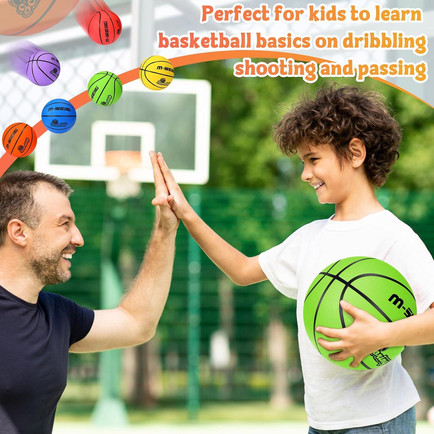 Balones de Baloncesto Wettarn 6 Pcs Tamaño 5 con Bomba