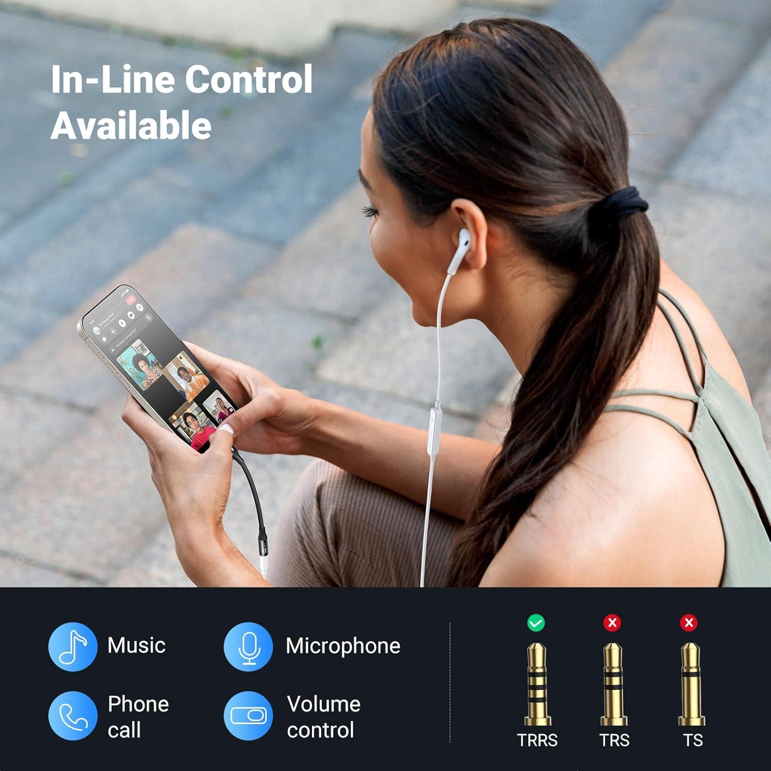 UGREEN Adaptador USB C a 3.5mm Hi-Res 32bit/384KHz