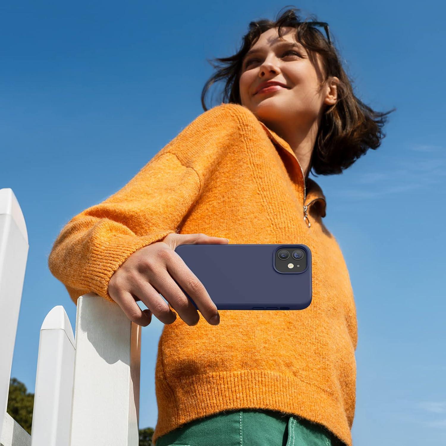 Funda de Silicona Miracase para iPhone 12/12 Pro Azul