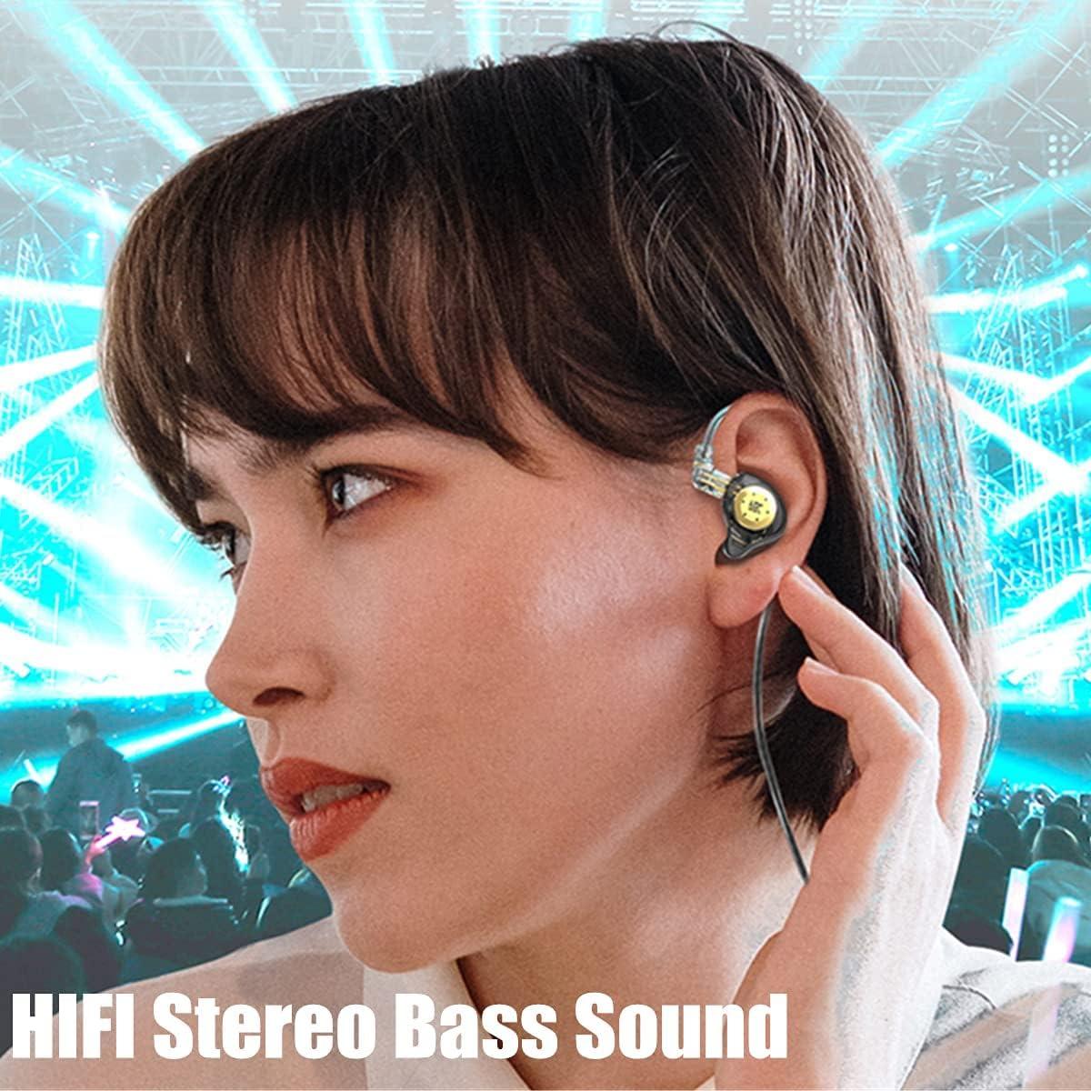 Auriculares KZ EDX PRO IEM con micrófono y graves profundos