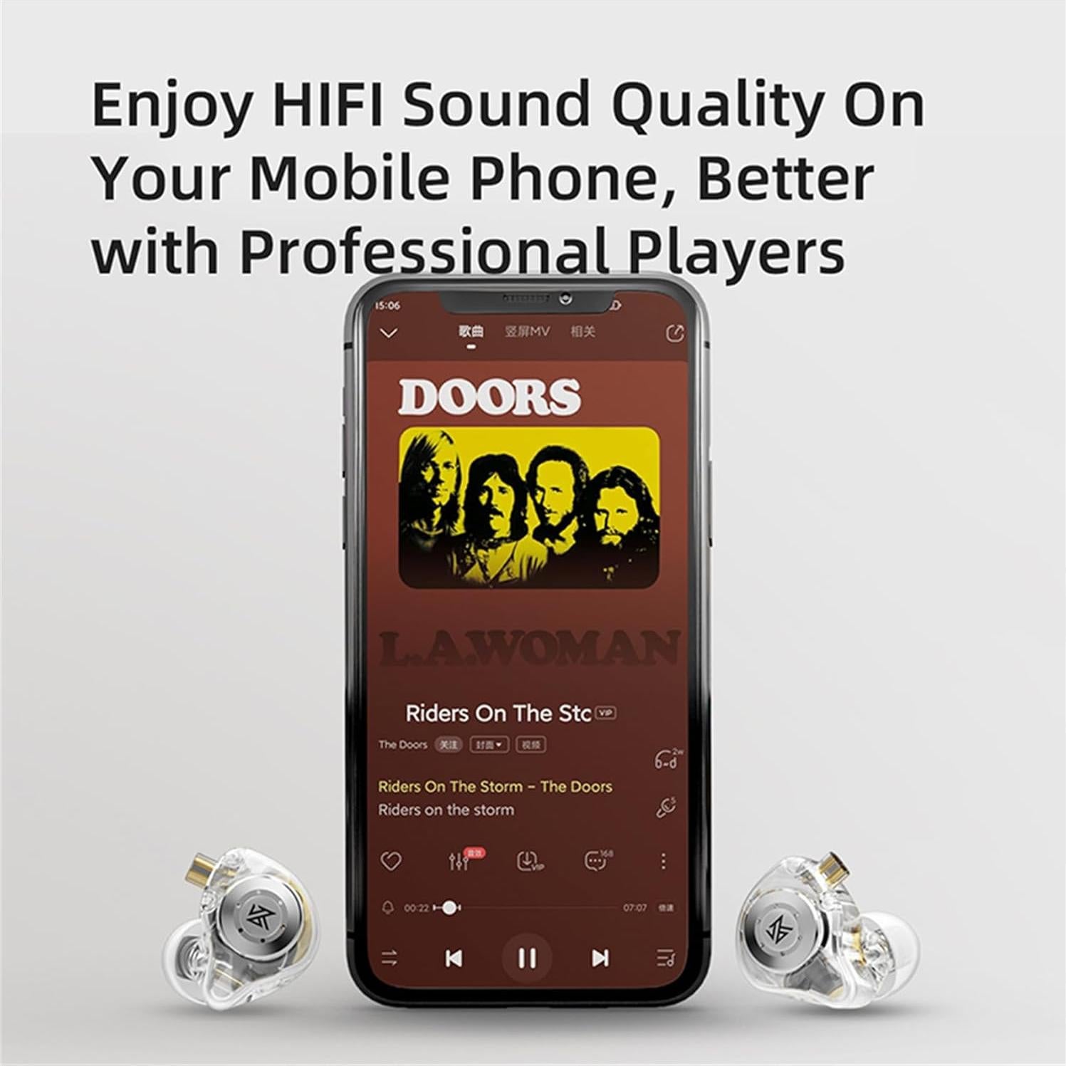 Auriculares KZ EDX PRO IEM con micrófono y graves profundos