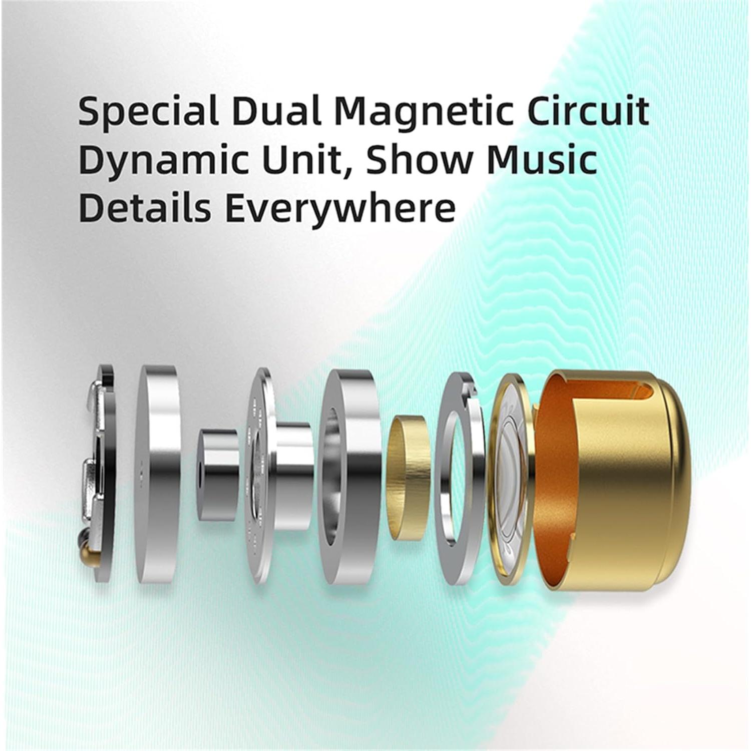 Auriculares KZ EDX PRO IEM con micrófono y graves profundos