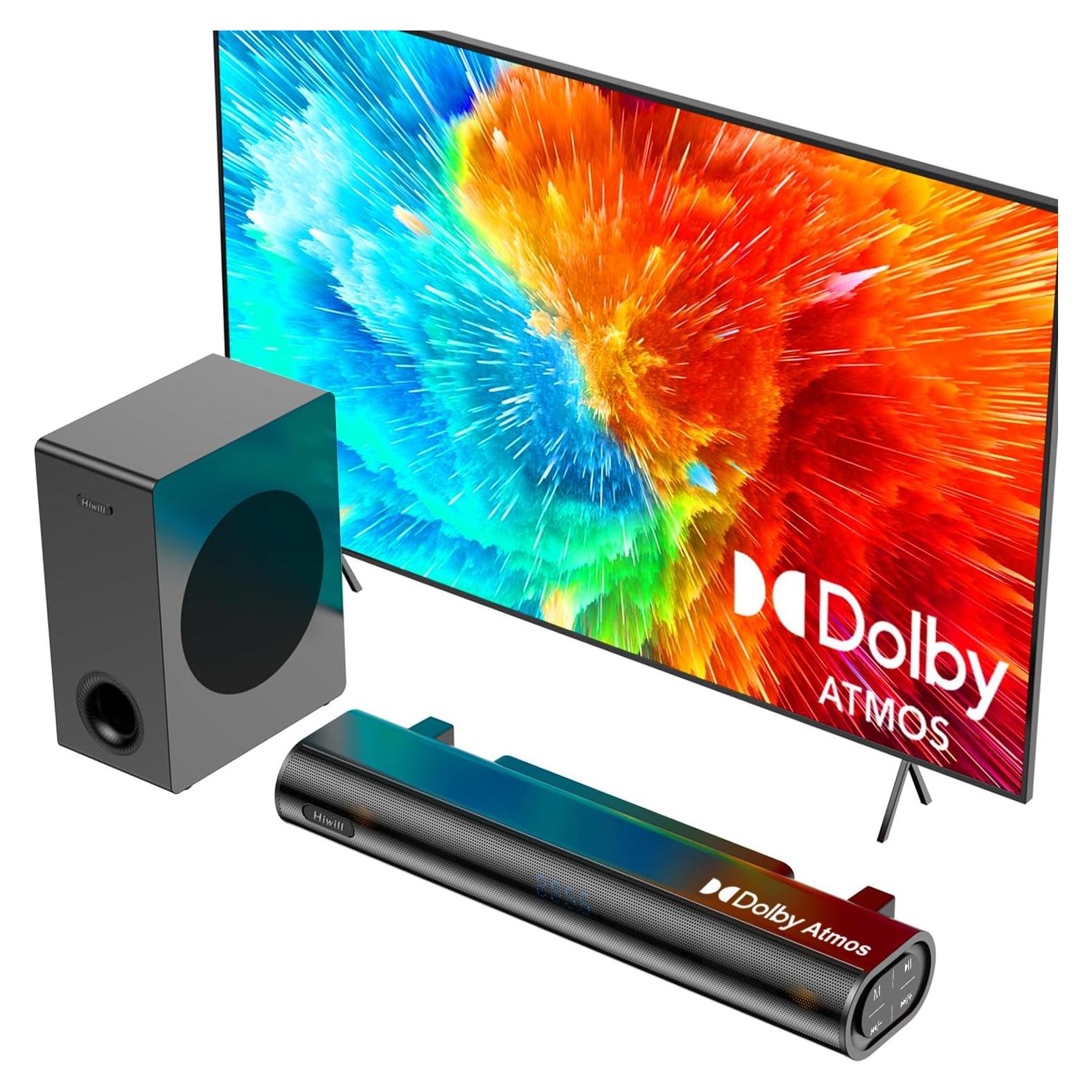 Barra de Sonido Hiwill HiElite A21 2.1CH Dolby Atmos 200W