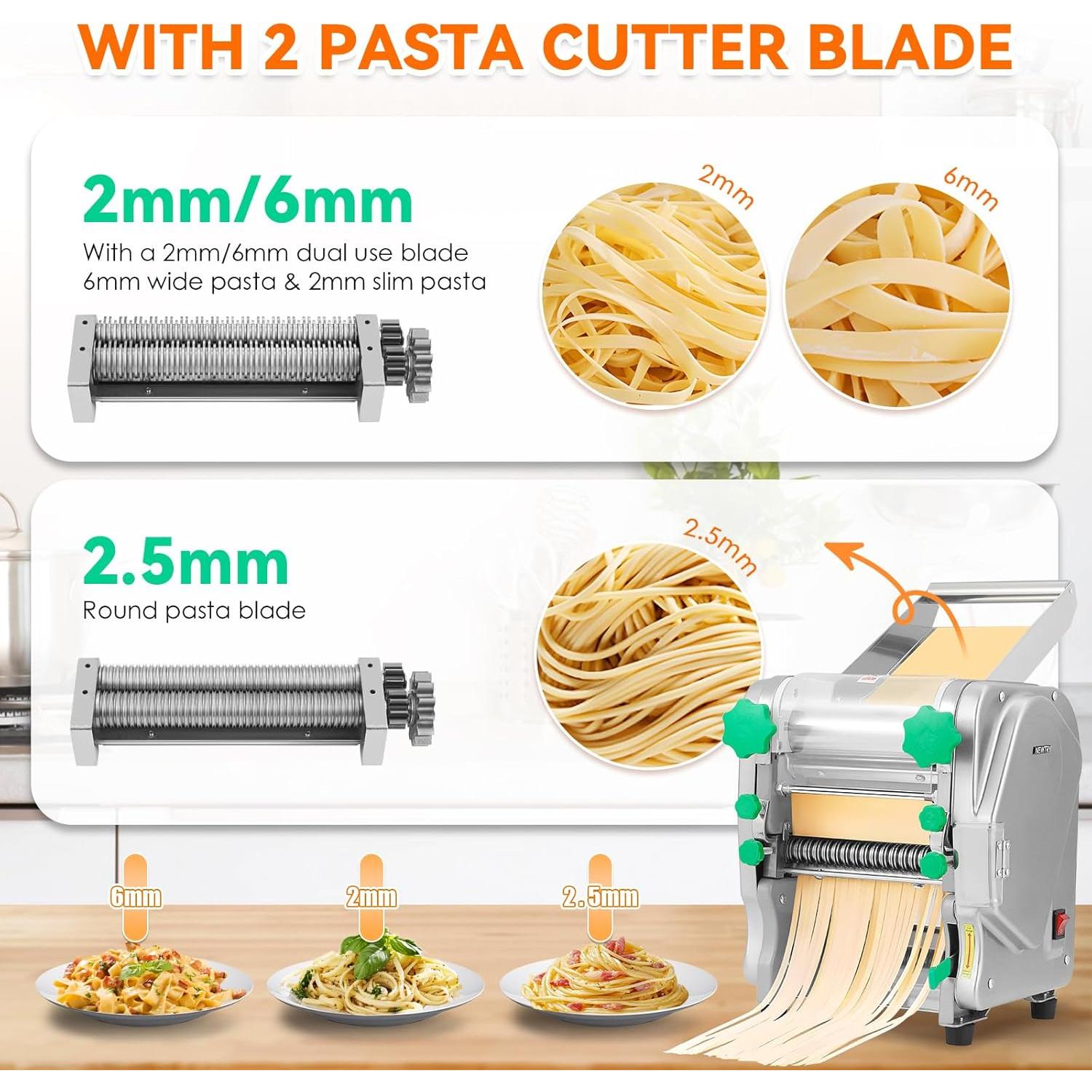 Máquina de Pasta NEWTRY Eléctrica 550W Grosor Ajustable