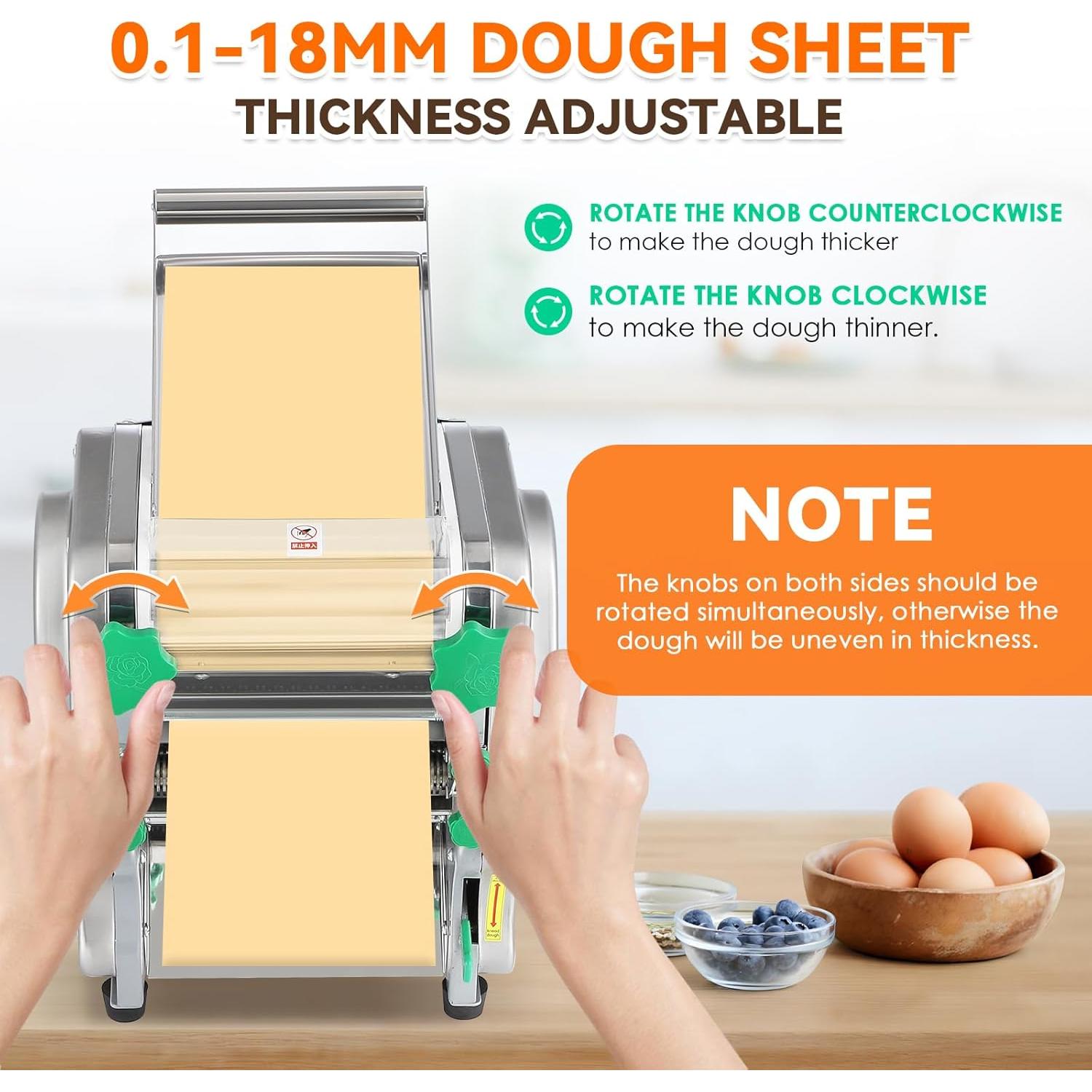 Máquina de Pasta NEWTRY Eléctrica 550W Grosor Ajustable