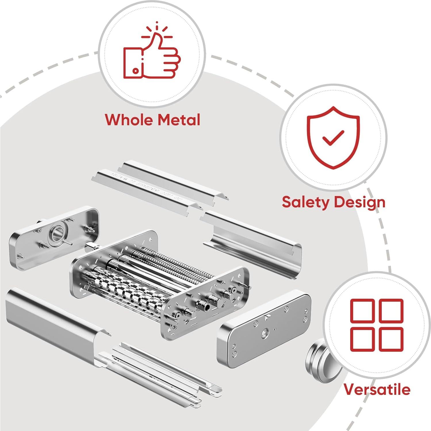 Accesorio de Pasta 3 en 1 Gvode para Batidora Kitchenaid