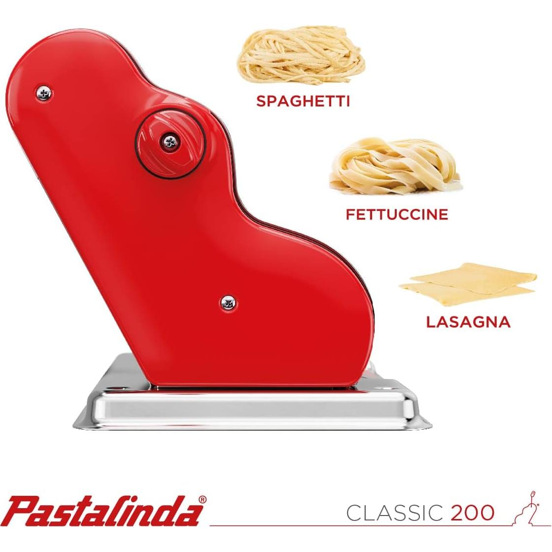 Máquina de Pasta PASTALINDA Classic 200 Acero Inoxidable 20 cm