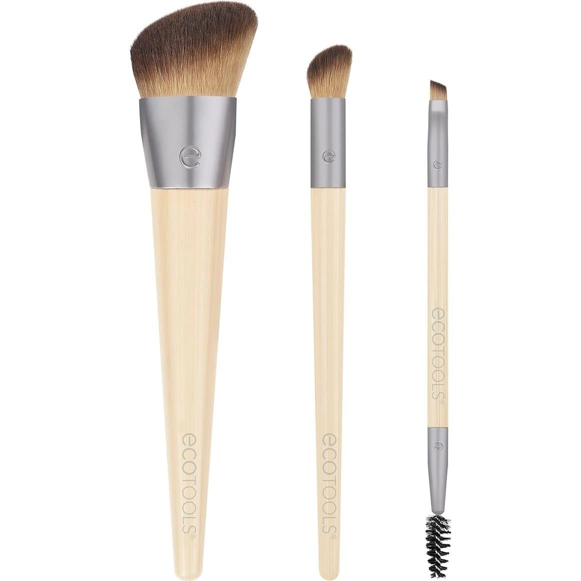 Set de 3 Brochas EcoTools para Maquillaje Vegano y Ecológico