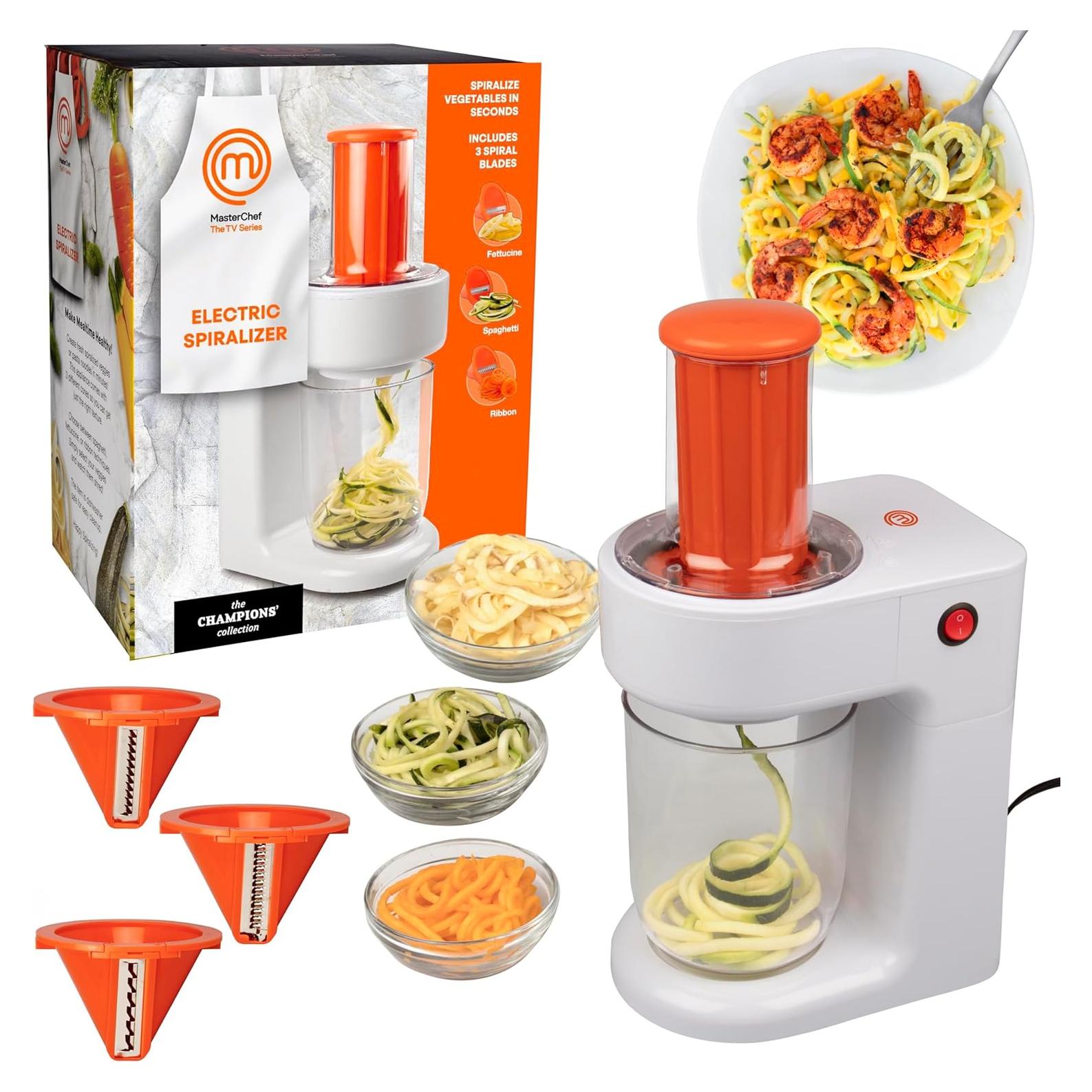 Espiralizador Eléctrico MasterChef MTF-SPR-771 3 en 1